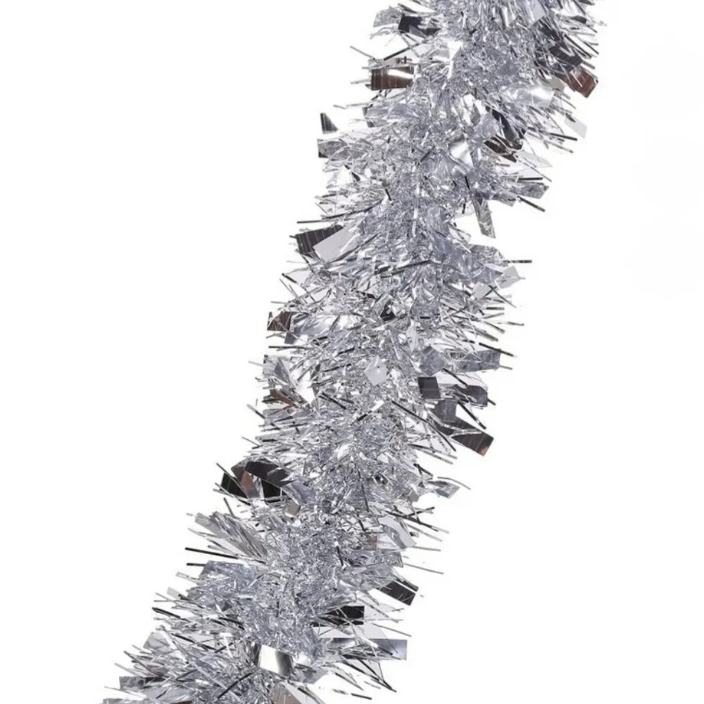 Silver Tinsel Garland 2 Sets Nwt